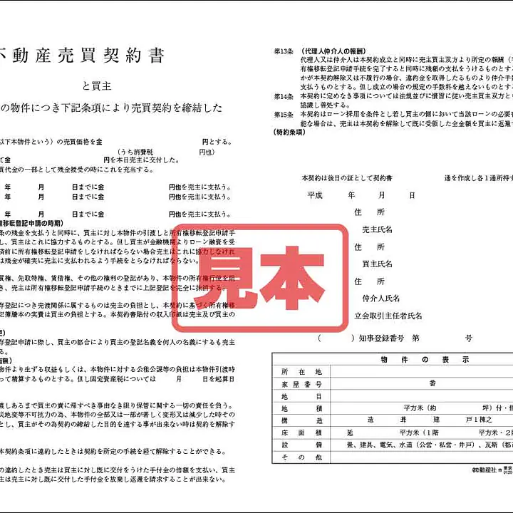 不動産売買契約書 - Master