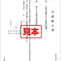 示談成立書 - Master