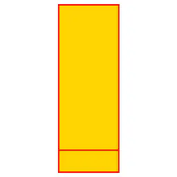 全面反射式立看板（無字・黄） - Master