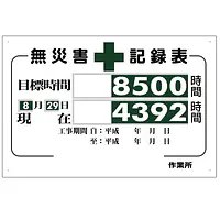 まんが標識（無災害記録表） - Master