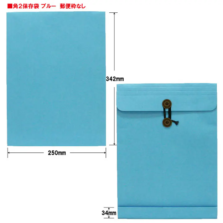 ベスト保存袋（封筒）色: ブルー - Master