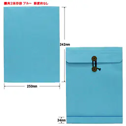 ベスト保存袋（封筒）色: ブルー - Master