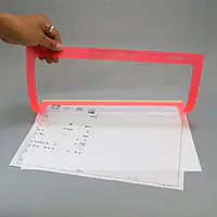 カラーフイルムペーパーカバー B4赤（脱落防止具付） - Master