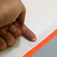 カラーフイルムペーパーカバー B4オレンジ（脱落防止具付） - Master