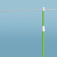 のぼりポール：緑（国内メーカー海外生産品・2段伸び縮み式） - Master