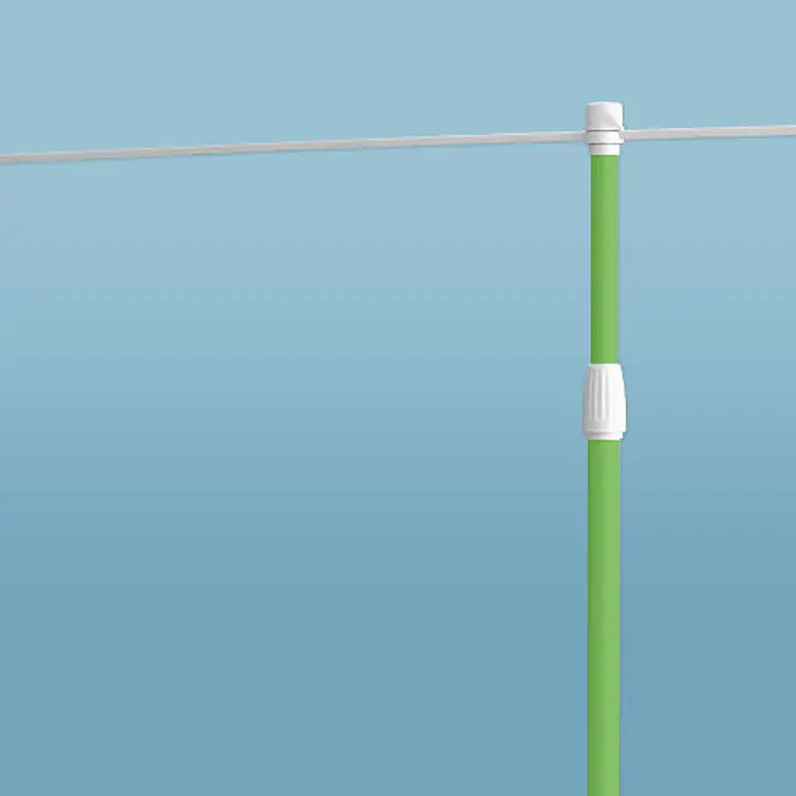 のぼりポール：緑（国内メーカー海外生産品・2段伸び縮み式） - Master