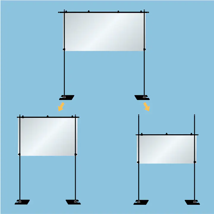 飛沫感染防止クリアガードスタンド - Master