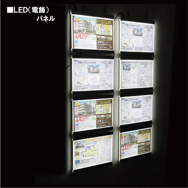物件掲示用LED（電飾）パネル（屋内対応） - Master