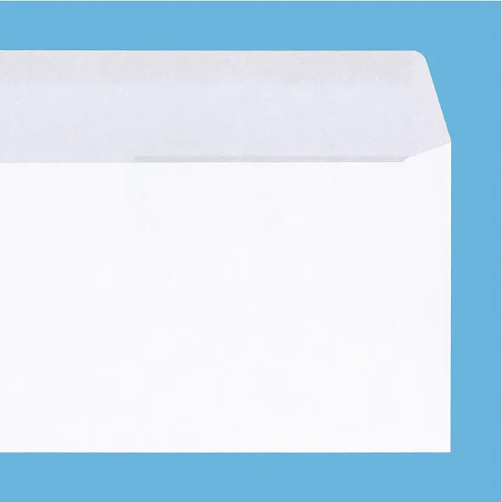 洋長3窓付きミエナイ（透けない）白封筒100g/m² - Master