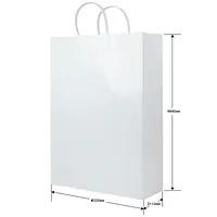 手提げ袋：ホワイト - Master