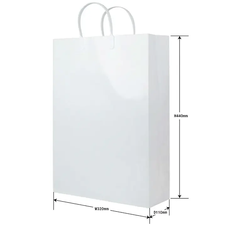 手提げ袋：ホワイト - Master