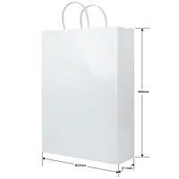 手提げ袋：ホワイト - Master