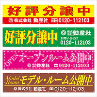 オリジナルデザイン(別染め)の横断幕 - Master