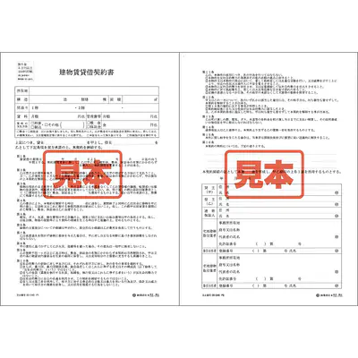 建物賃貸借契約書／A4サイズ メイン画像