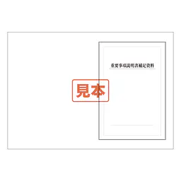 ＣＤ・ＰＤＦ形式・重要事項説明書補足資料 B4サイズ - Master