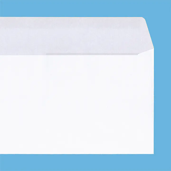 洋長3窓付きミエナイ（透けない）白封筒100g/m² - Master