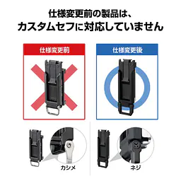 セフホルダー 胴ベルト用 トップボタン 軽量樹脂 - Master