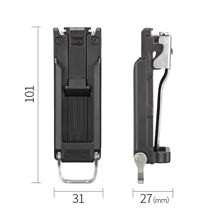 セフホルダー 胴ベルト用 トップボタン 軽量樹脂 - Master